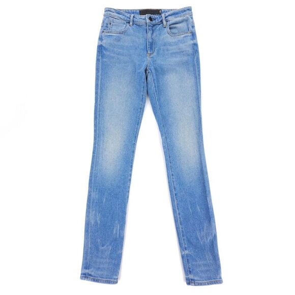 NEW Denim x Alexander Wang WANG 001 Slim Fit Jeans Light Denim 90s Y2k Grunge 25 - Picture 1 of 7